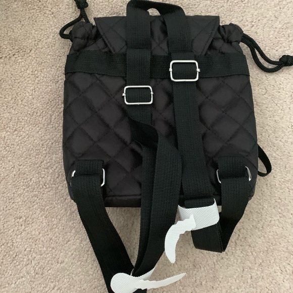 Bags Nwot Small Black Quilted Backpack Poshmark